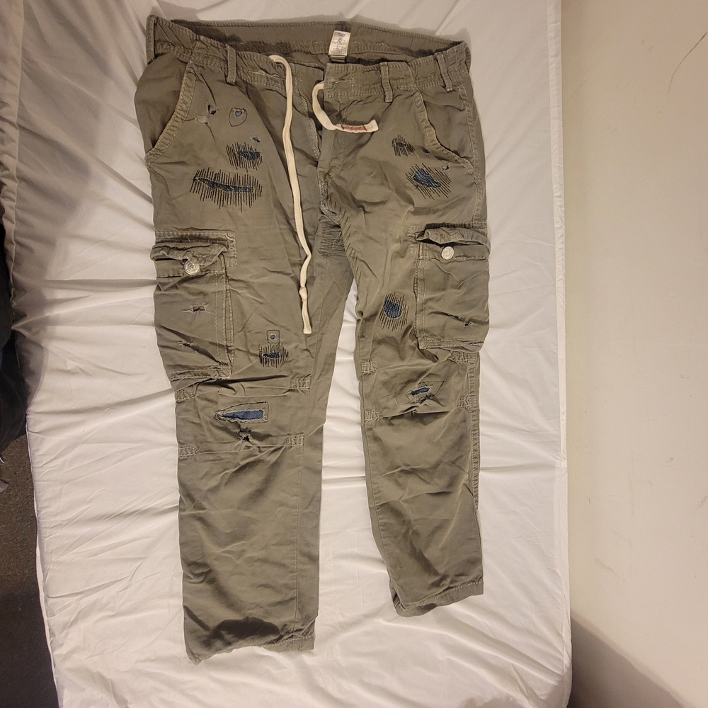 True Religion Khaki Cargo Pants
